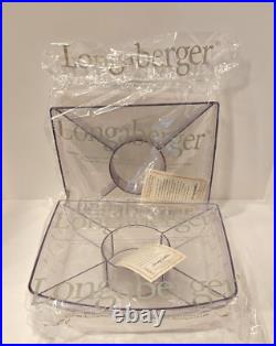 NEW Longaberger 2002 Hostess Serve it up Basket with Liner, Protector, Serving Pcs NEW Longaberger 2002 Hostess Serve it up Basket with Liner, Protector, Serving Pcs