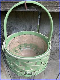 NEW Longaberger 2018 Green Easter Basket Sets with Custom Liner