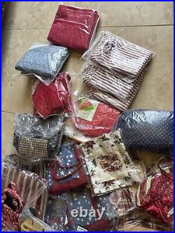 NEW Longaberger Bags/Totes & Basket Fabric Liners Lot Of 50+ Variety Of Sizes