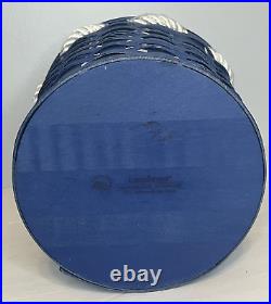 NEW RARE 2009 Longaberger Nautical Blue Cornflower Protector withLid Basket