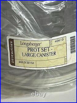 NEW RARE 2009 Longaberger Nautical Blue Cornflower Protector withLid Basket