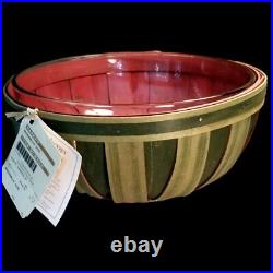 NWT 2013 Longaberger XL Watermelon Bowl Basket Combo Green Rind Red Center Seeds NWT 2013 Longaberger XL Watermelon Bowl Basket Combo Green Rind Red Center Seeds