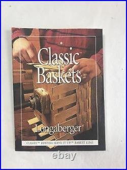 New 2002 Longaberger Hostess Serve It Up Basket Set