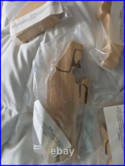 New LONGABERGER WOODCRAFTS CHRISTMAS 6 PIECE NATIVITY MANGER SET