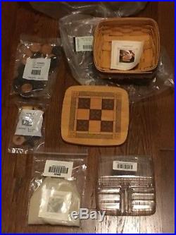 New Longaberger 2001 Fathers Day Checkerboard Multi Game Set