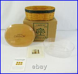 New Longaberger Collectors Club Set Of 5 Harmony Basket With Protectors & Lids