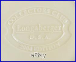 New Retired Longaberger 2004 Collectors Club Tea Tray Basket Set