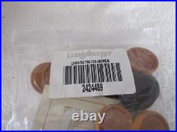RARE2000 Longaberger Checkers Game /Checkerboard Large Woven Basket 39-pc Set