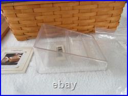 RARE2000 Longaberger Checkers Game /Checkerboard Large Woven Basket 39-pc Set