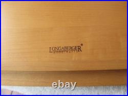 RARE2000 Longaberger Checkers Game /Checkerboard Large Woven Basket 39-pc Set