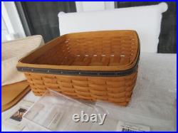 RARE2000 Longaberger Checkers Game /Checkerboard Large Woven Basket 39-pc Set