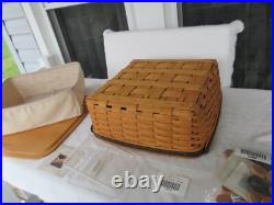 RARE2000 Longaberger Checkers Game /Checkerboard Large Woven Basket 39-pc Set