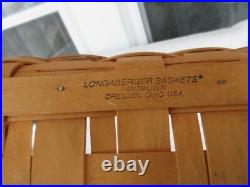 RARE2000 Longaberger Checkers Game /Checkerboard Large Woven Basket 39-pc Set