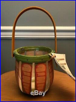 RARE 2013 Longaberger Easter Carrot Basket and Protector Set NWT