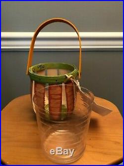 RARE 2013 Longaberger Easter Carrot Basket and Protector Set NWT