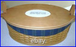 RARE Longaberger 2004 MINT Collector Club Legacy Basket Combo withceramic tile