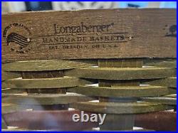RARE Longaberger 2007 American Craft Traditions Hostess Blanket Basket+Protector