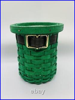 RARE Longaberger 2023 St. Patrick's Day Hat Basket With Protector NEW