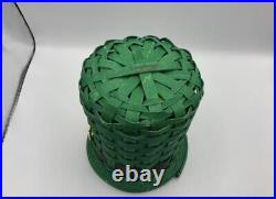 RARE Longaberger 2023 St. Patrick's Day Hat Basket With Protector NEW