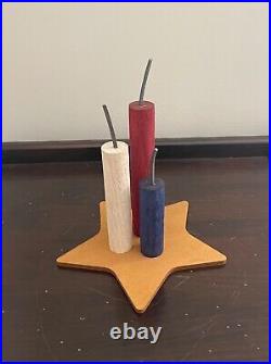 RARE Longaberger 3D woodcrafts firecracker