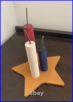 RARE Longaberger 3D woodcrafts firecracker