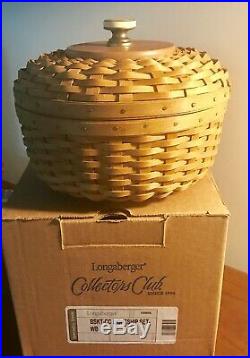 RARE Longaberger Collectors Club Lightship Basket Set, New in Box, Retired