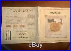 RARE Longaberger Collectors Club Lightship Basket Set, New in Box, Retired