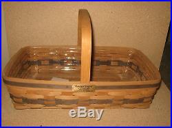 RARE Longaberger JW Collection 1988 Medium Gathering Basket Set FREE SHIPPING