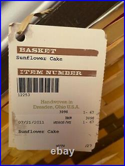 RARE Longaberger Sunflower Cake Basket SetNew with tags