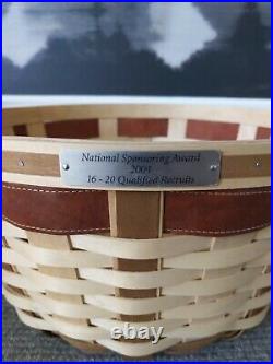 RARE ONE OF A KIND SIGNED Longaberger Apple Basket National Award SET OF 3 LOT