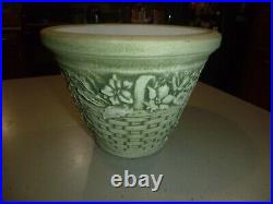 Rare LONGABERGER Clay Basket Planter Exclusive By Burley Clay Products Rare LONGABERGER Clay Basket Planter Exclusive By Burley Clay Products