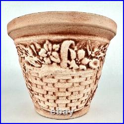 Rare LONGABERGER Outdoor Clay Basket Planter Exclusive By Burley Clay Products