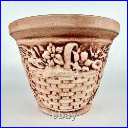 Rare LONGABERGER Outdoor Clay Basket Planter Exclusive By Burley Clay Products