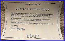 Rare! Limited Edition Longaberger Perfect Attendance Basket Set 10 1994-2003