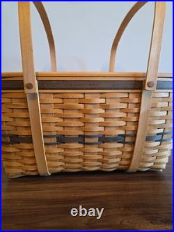 Rare Longaberger 1999 Large Chest Basket Set, protector, Wood lid Excellent Rare Longaberger 1999 Large Chest Basket Set, protector, Wood lid Excellent