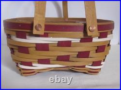 Rare Longaberger 2017 Hostess SNOW DRIFT Basket + Prot + Lid HolidayChristmas