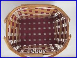 Rare Longaberger 2017 Hostess SNOW DRIFT Basket + Prot + Lid HolidayChristmas