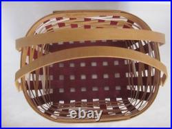 Rare Longaberger 2017 Hostess SNOW DRIFT Basket + Prot + Lid HolidayChristmas