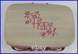 Rare Longaberger Basket Medium Market Horizon of Hope NEW