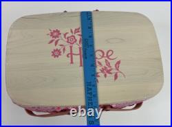 Rare Longaberger Basket Medium Market Horizon of Hope NEW