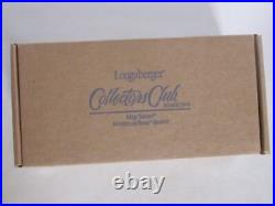 Rare Longaberger CC Mini May Miniature Rose Basket + Prot + Flowers + Tie On Rare Longaberger CC Mini May Miniature Rose Basket + Prot + Flowers + Tie On
