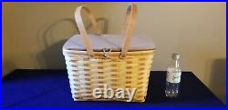 Rare Longaberger Large Butternut Picnic Basket