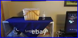 Rare Longaberger Large Butternut Picnic Basket