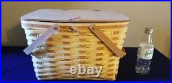 Rare Longaberger Large Butternut Picnic Basket