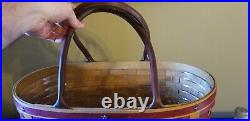 Rare Longaberger Large Patriotic Boardwalk basket