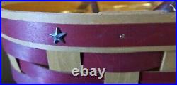 Rare Longaberger Large Patriotic Boardwalk basket