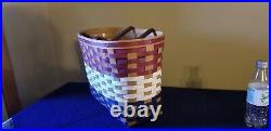 Rare Longaberger Large Patriotic Boardwalk basket