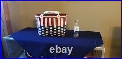 Rare Longaberger patriotic Boardwalk basket