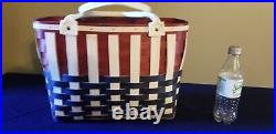 Rare Longaberger patriotic Boardwalk basket