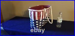 Rare Longaberger patriotic Boardwalk basket